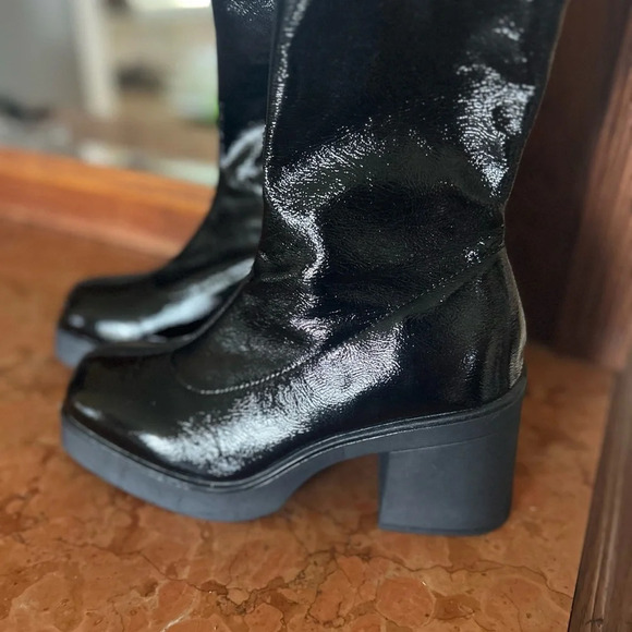 Call it Spring Steffanie Mid-calf platform heeled boots 8.5 - Picture 4 of 8